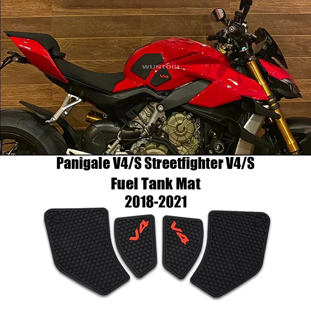 

For Ducati Panigale V4 V4S Motorcycle Fuel Tank Pad Tank Sticker Anti-Scratch PANIGALE V4 V4S 2020-2021 Tank Protection Mat