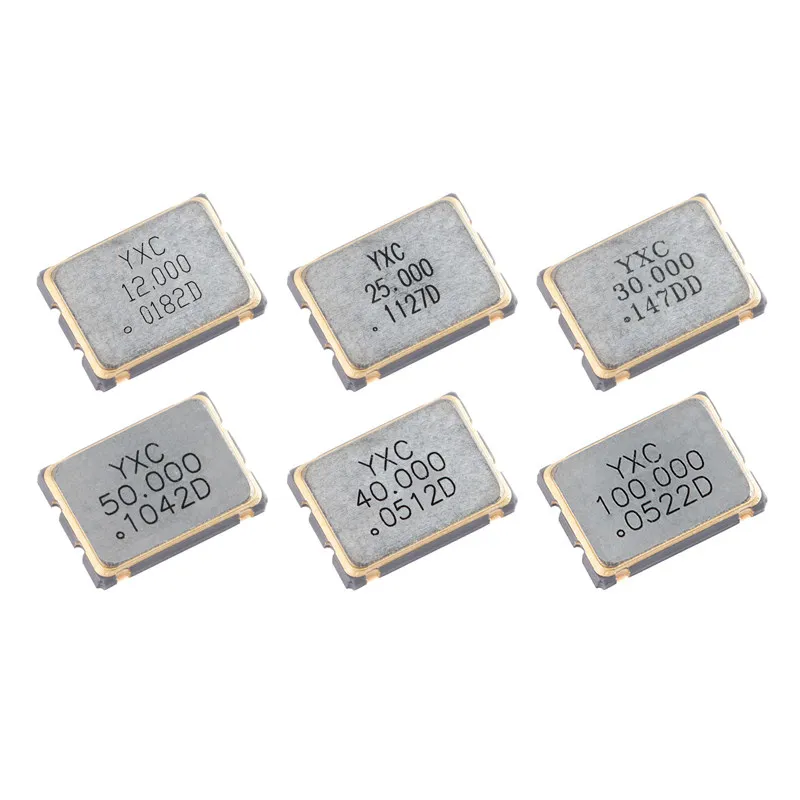 7050_4P SMD Active Crystal Oscillator Series 4/8/11 0592/12/16/20/24/25/40/50/100 MHz 10PCS