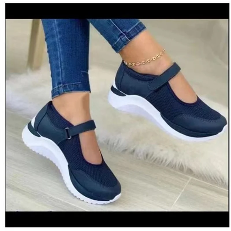 Scarpe in rete traspirante per esterni primaverili scarpe da ginnastica Casual con plateau da donna calzature da passeggio da viaggio scarpe