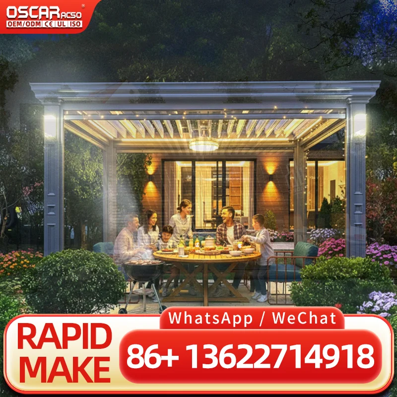 Waterproof Outdoor Carport 10X20 Aluminium Car Shelter for Parking in Backyard Driveway Street pergola