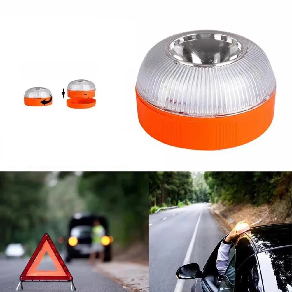 Spanish  Car Warning Lamp White Light Emergency Light Yellow Light Flashing Lights Traffic Strong Magnetic Induction Electric