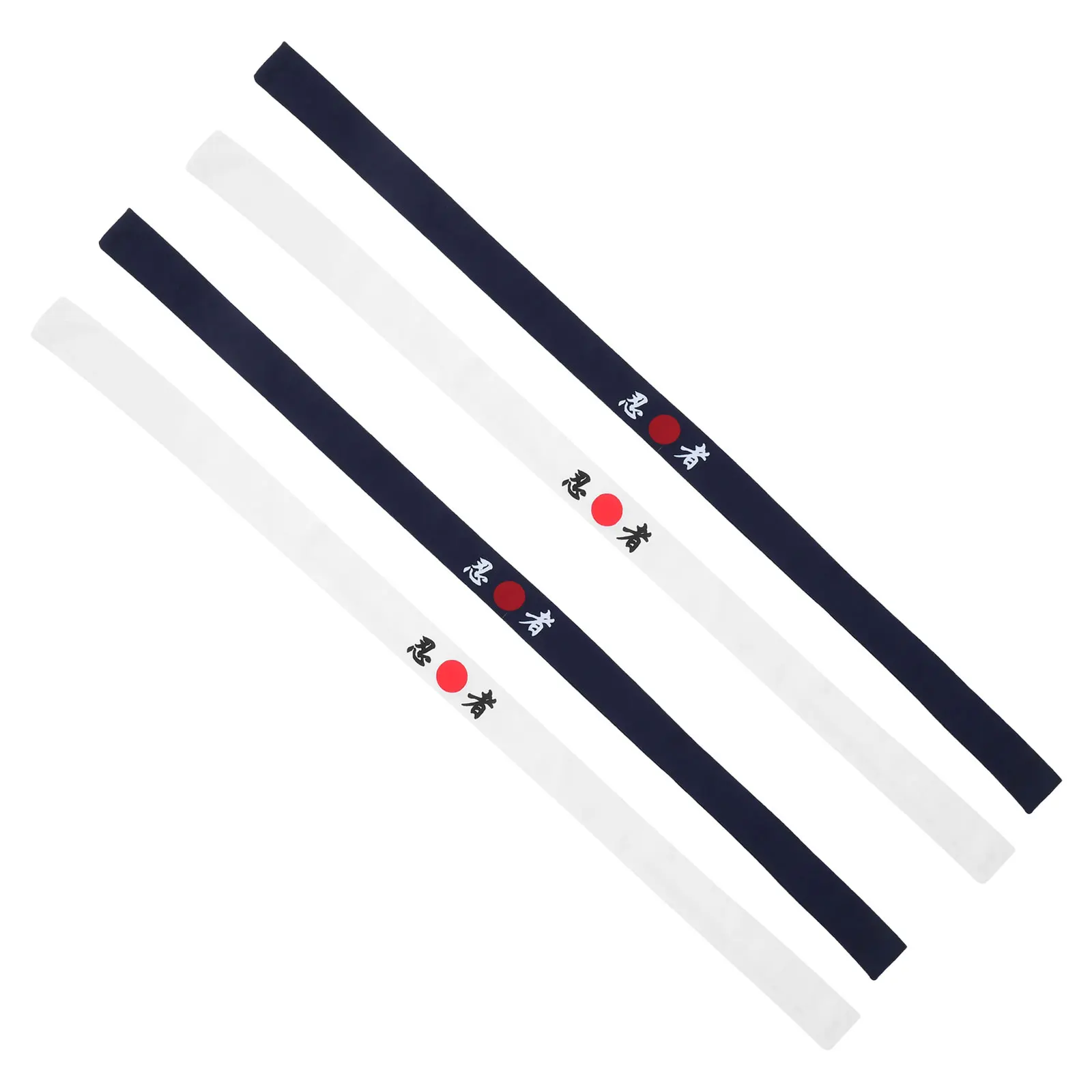 

4Pcs Ninja Headband Japanese Chef Headbands 39 Inch Traditional Japan Cooking Bandana Sushi Party Accessories Costume