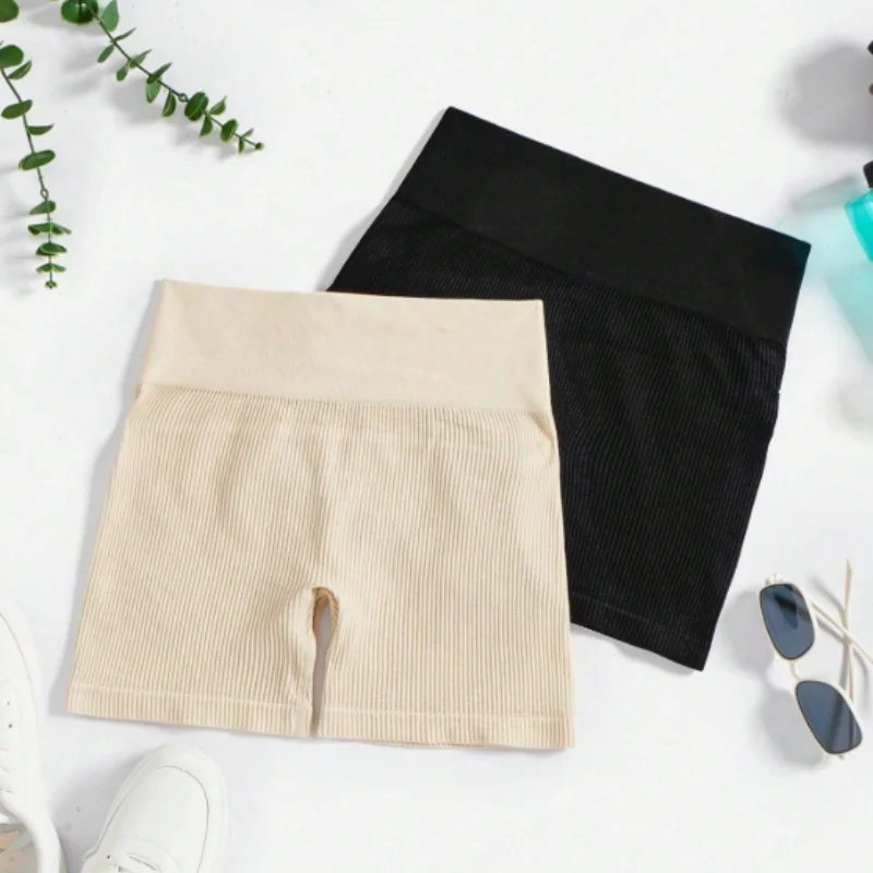 

Однотонные минималистичные шорты для йоги, комплект из 2 предметов, дышащие, удобные, впитывающие пот, быстросохнущие брюки для фитнеса, спортивные брюки