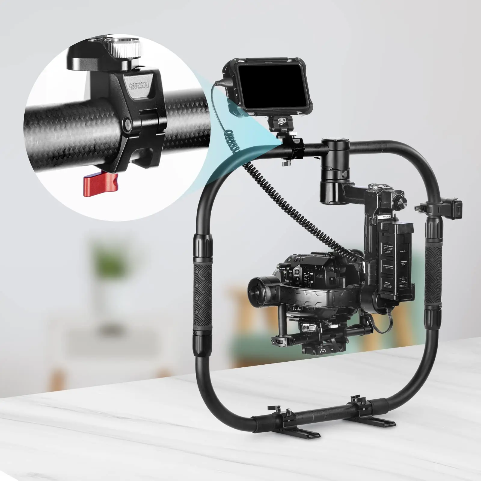 SmallRig 25 мм стержневой зажим с ARRI 3/8 ”-16 & 3/8"-20 отверстия для аксессуаров для DJI Ronin M/Ronin MX для FREEFLY Movi Gimbal-1/4