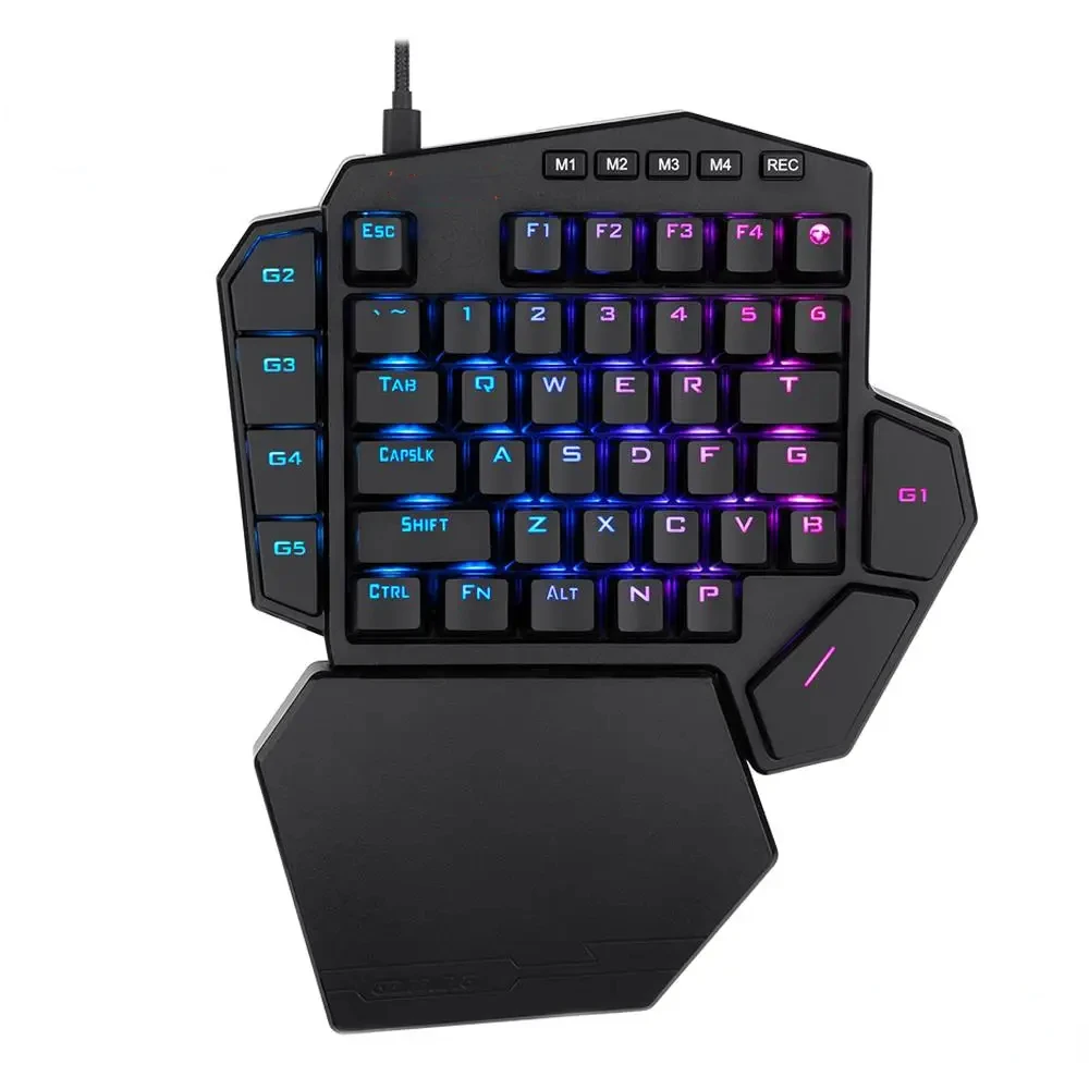 DITI K585 RGB 42 Key One-handed USB Mechanical Gaming Wired Keyboard Blue  42 Keys Gamer  Computer  Laptop