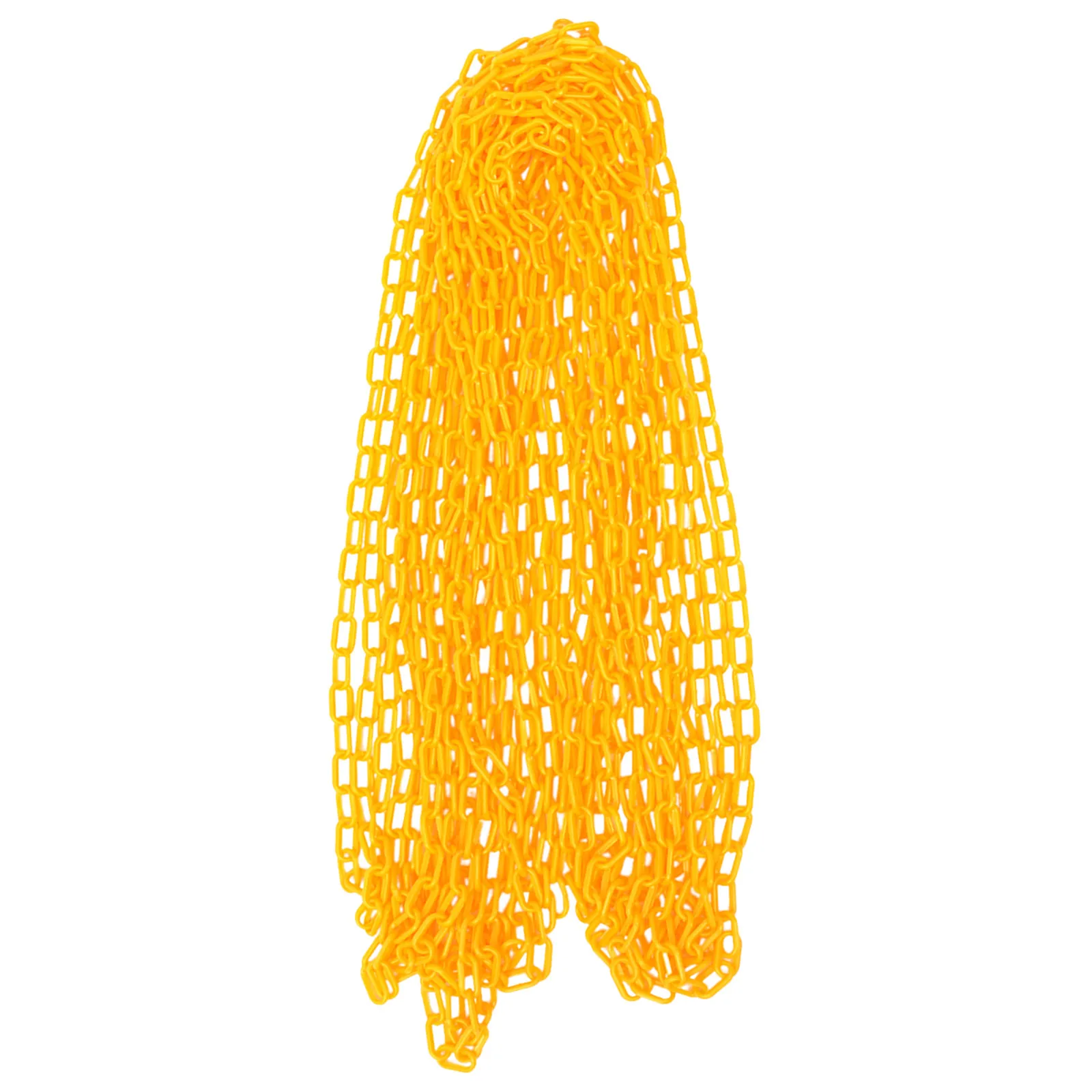 Yellow Plastic Safety Chain for Parking Lot Owners to Improve Safety, 1 Pc 20 m Adjustable Barrier for Gardens and Events