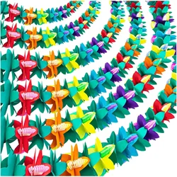3M Hawaii Garland Luau Summer Tiki Bar Tropical Party Decor Tropical Island Beach Supplies Tissue Colour Flower Garland