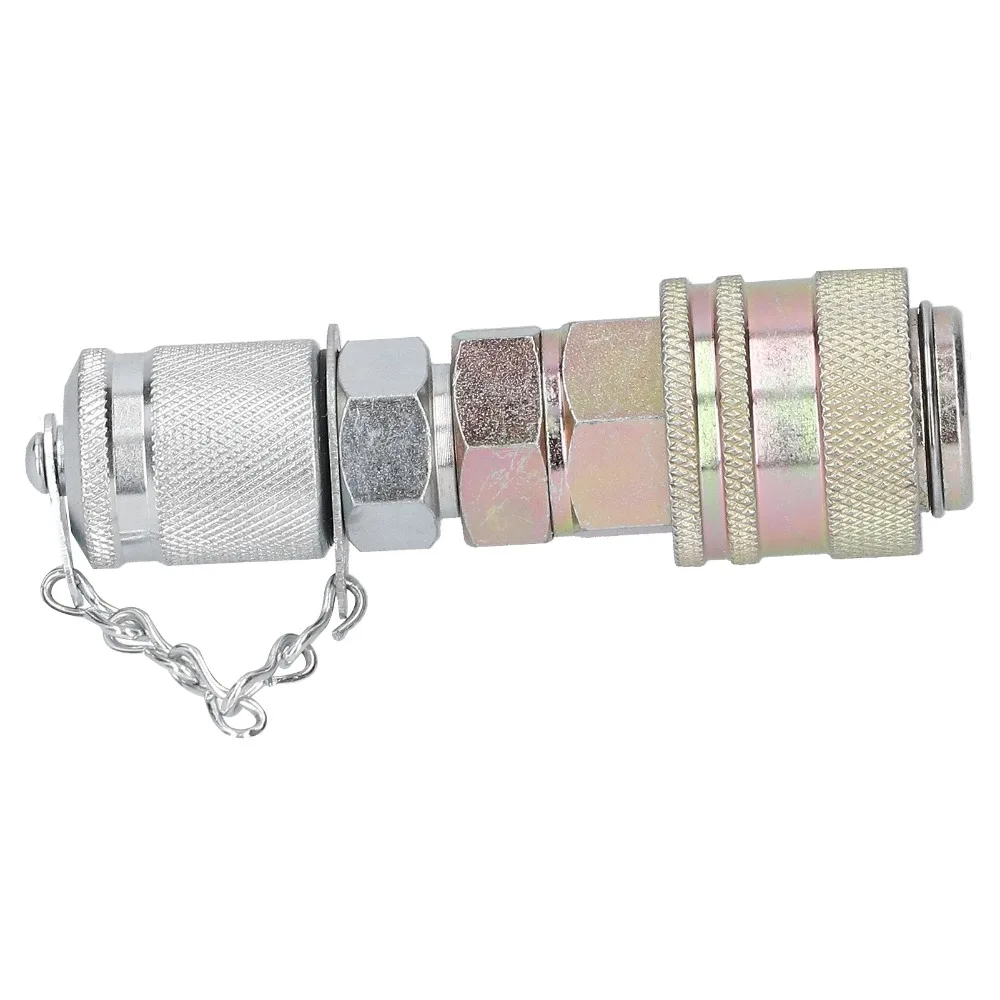 

G1/8 Hydraulic Pressure Test Coupling Male Female Threaded Stainless Steel Connector Quick Coupling Connector Light Weight