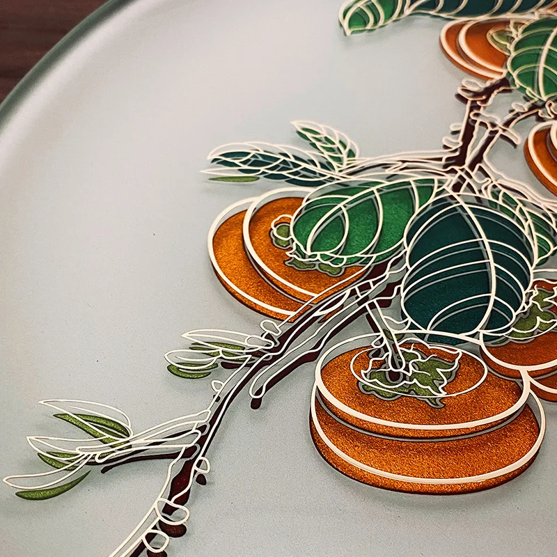 Persimmon Ruyi Craft Tellerornament