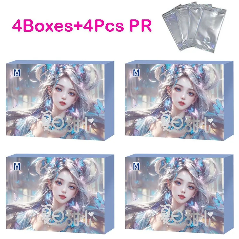 

4Box+4PR Wholesale Price New Summer Sweatheart Collection Card Charming Figure Swimsuit Bikini Booster Box Doujin Toy Hobby Gift