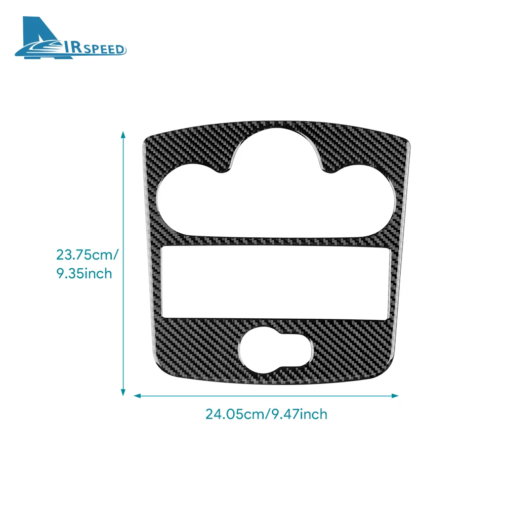 Echter weicher Carbonfaser-Aufkleber für Renault Clio 3 2006 2007 2008 2009 2010 2011 2012, Auto-CD-AC-Panel-Innenzubehör