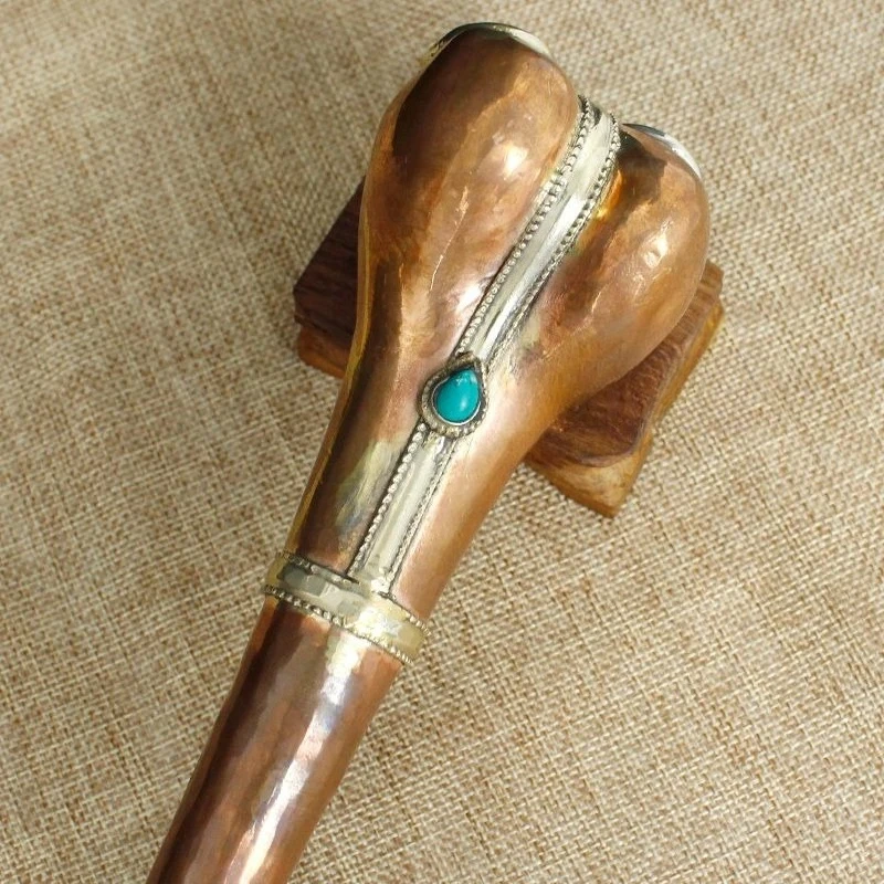 Nepalese brass bone flute di flute musical instrument