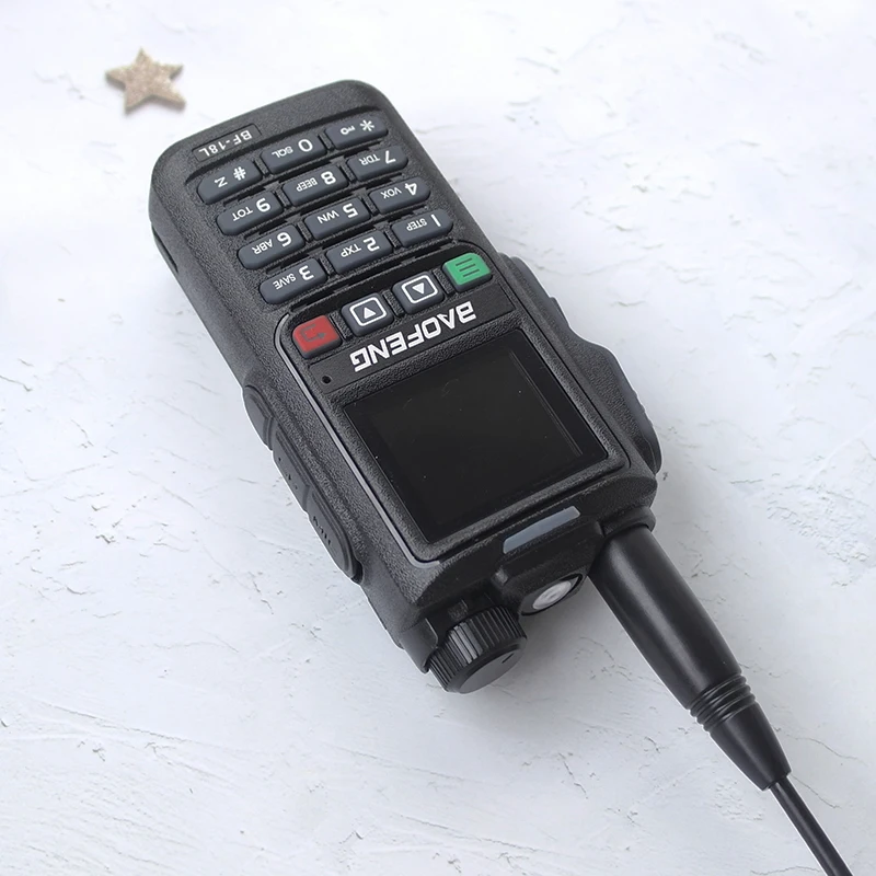 Baofeng-walkie-talkie UV18L, estación de radio FM para exteriores, de largo alcance, 50KM, tpye-c, carga con un clic, frecuencia a juego