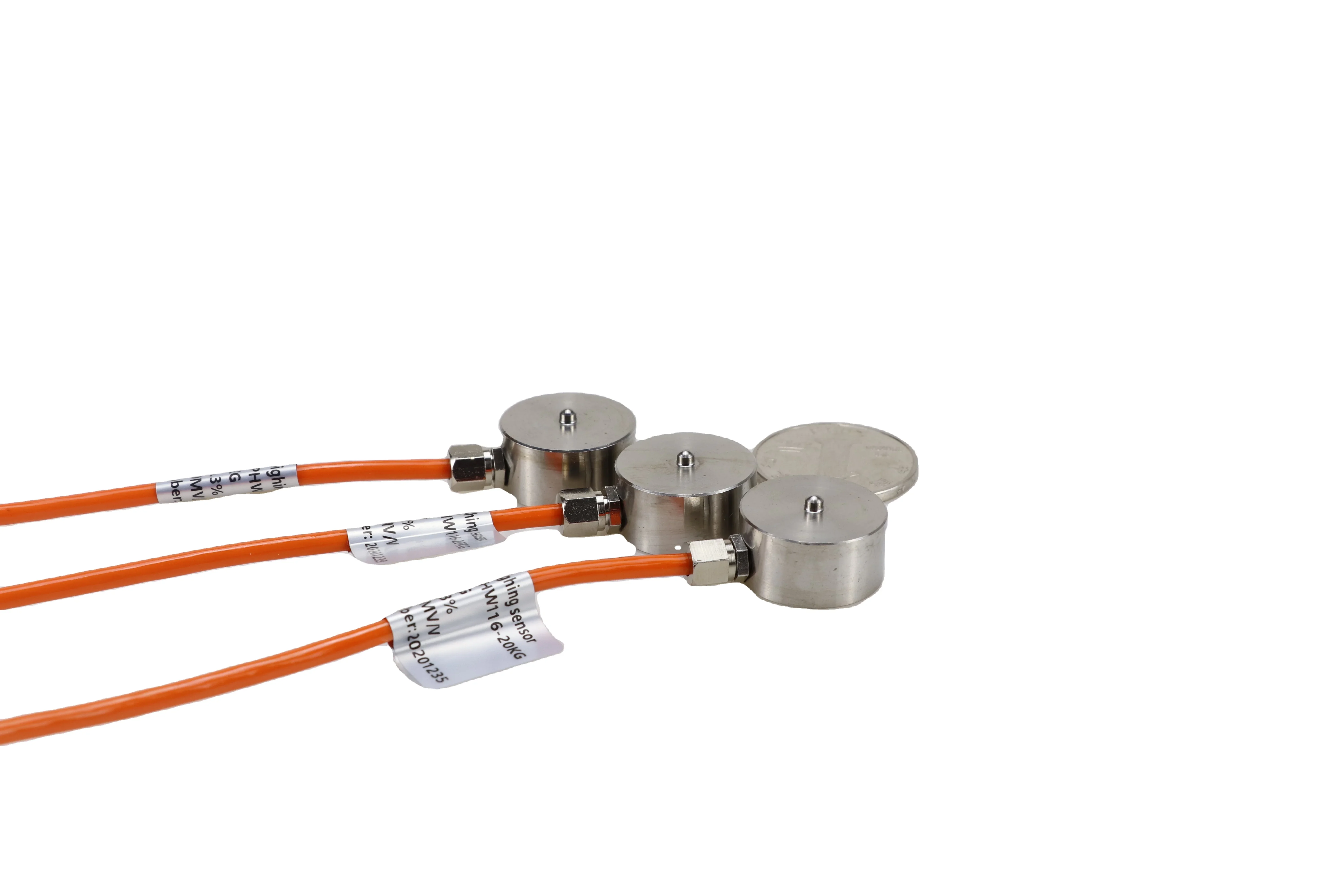 Nuovo sensore di peso a cella di carico in miniatura tipo pulsante da 5 tonnellate per attrezzature