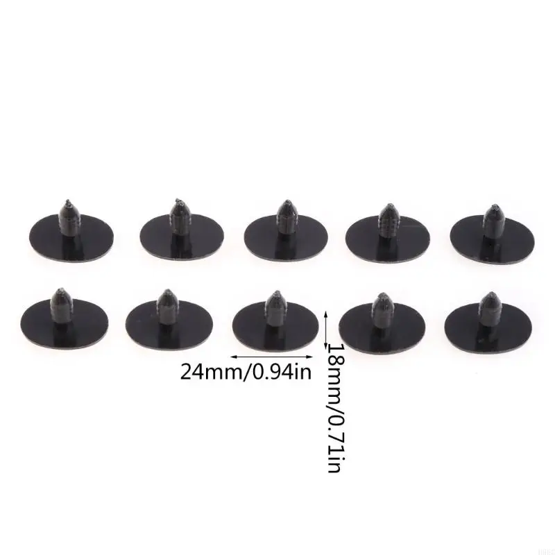 H9EC 5 pares (10pcs) Oval Blue Safety Eyes plástico plástico Títeres Muñecas Ojos DIY 24 mm