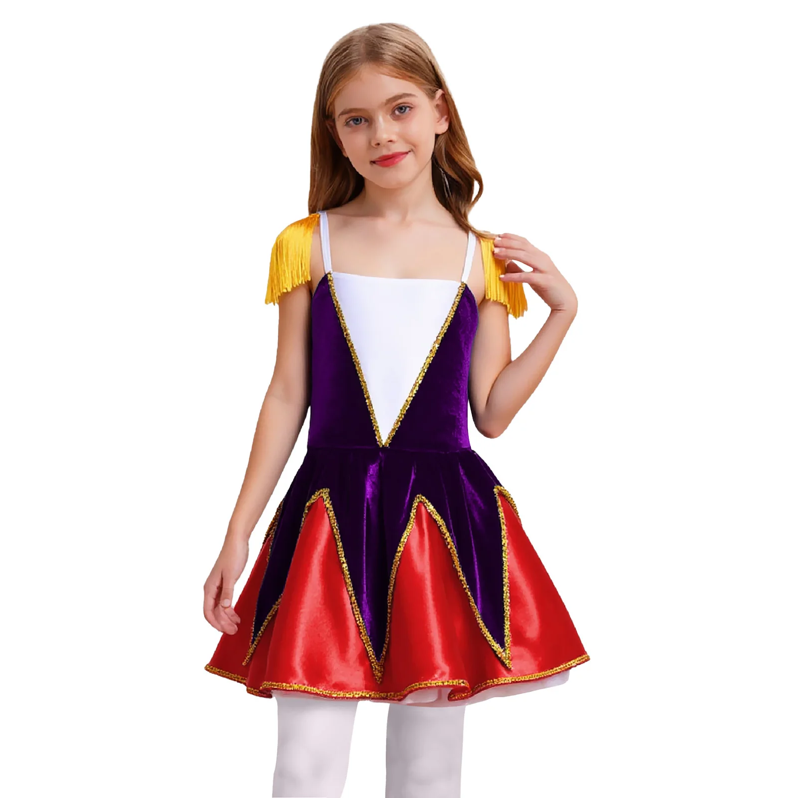 الفتيات تأثيري هالوين موكب عرض الشرف الحرس زي المخملية توتو فستان لمسيرة طبل أزياء جوقة الفرقة الرئيسية