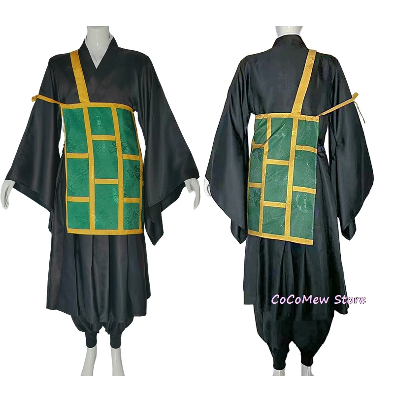 Jujutsu JJK مانغا زي تنكري مع شعر مستعار ، سوغورو غيتو ، كيمونو أزرق غامق ، تنورة علوية وبنطلون ، شبكة كاسوك روز ، فستان الهالوين