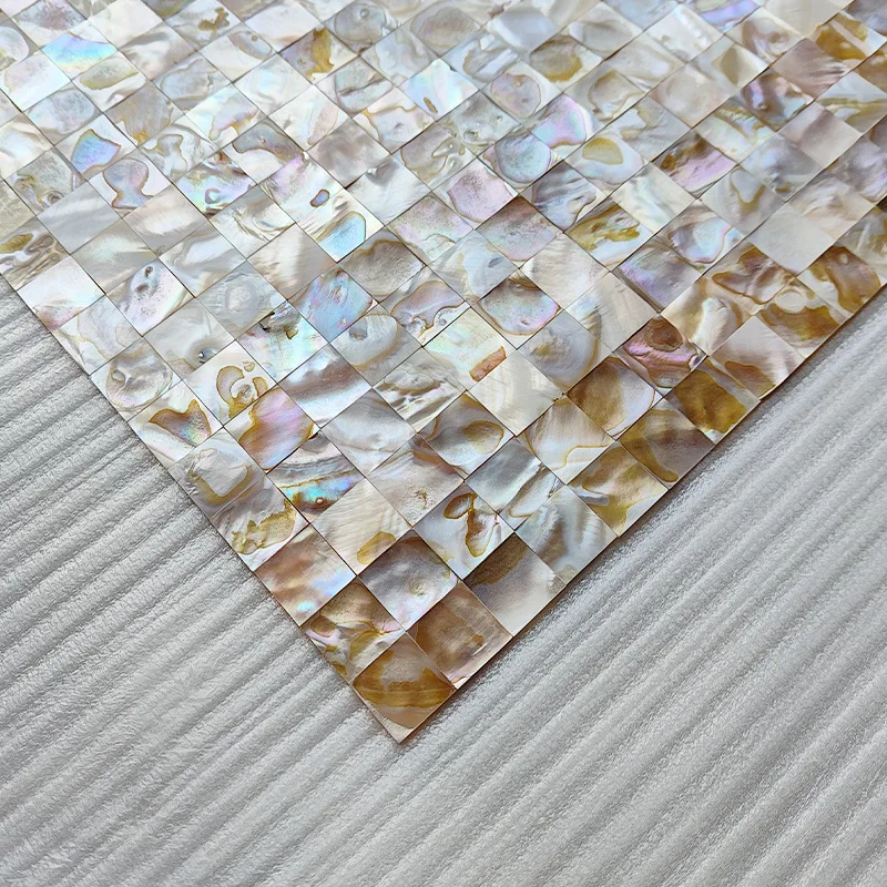 30x30cm Colorful Colorful Shell Mosaic Tiles. 0.2cm Thick Bathroom Living Room Balcony TV Background Wall Decor Self-adhesive