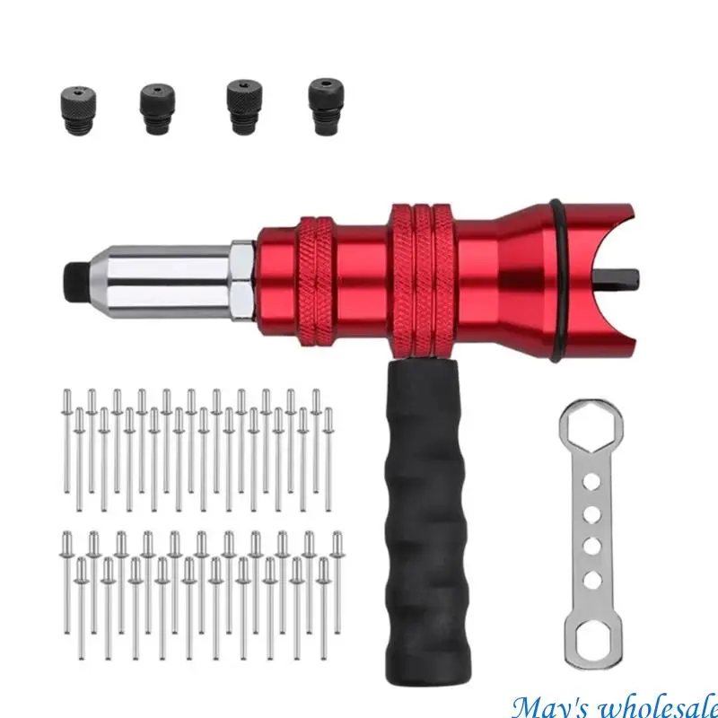 Adaptateur pistolet à rivets haute Performance, tête Conversion avec 100 Rivets, améliore stabilité poignée pour