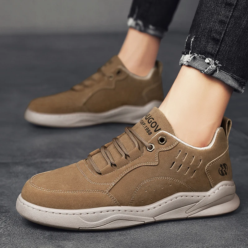 Trend Casual Men Shoes Sneakers Breathable Leather Shoes for Men Korean style Leisure Male Footwear Men Vulcanized Shoes