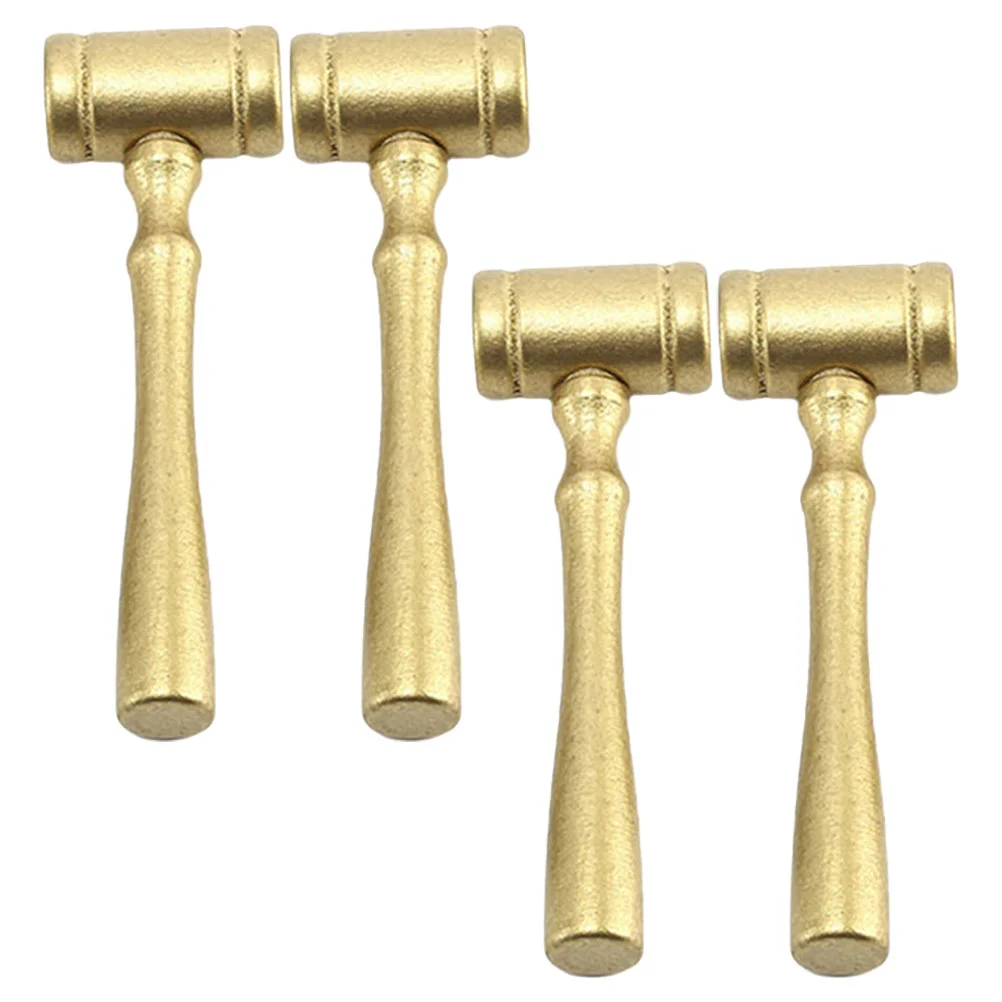 4 Pcs Judge Hammer Children's Toy Role Play Gavels Decorate Mini Wooden Mallet Judges Lawyer Costume Accessory