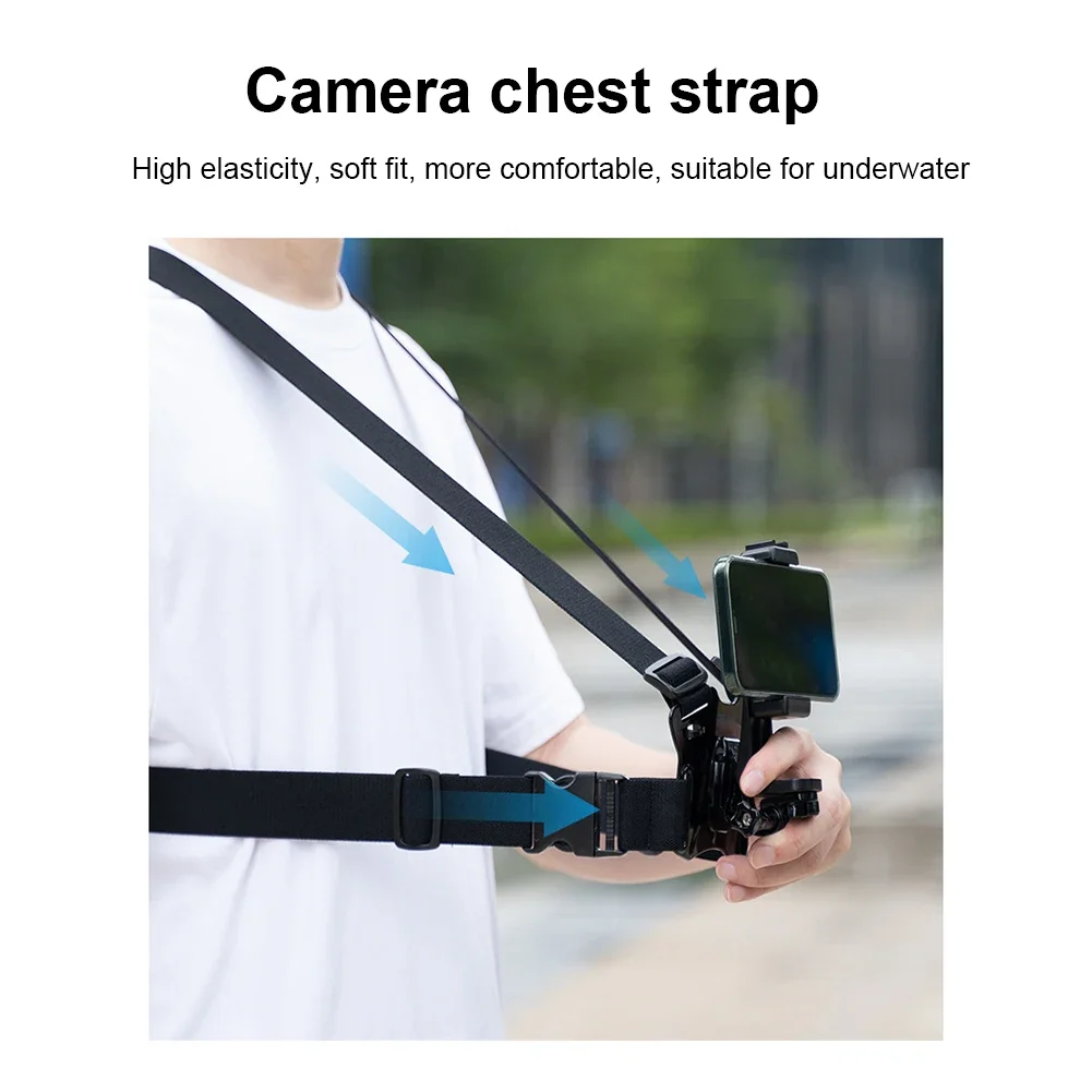 Chest Strap Mount Belt for GoPro Hero 10 9 8 7 6 5 Insta360 SJCAM EKEN DJI OSMO Action 2 Camera Chest Harness Strap Accessories