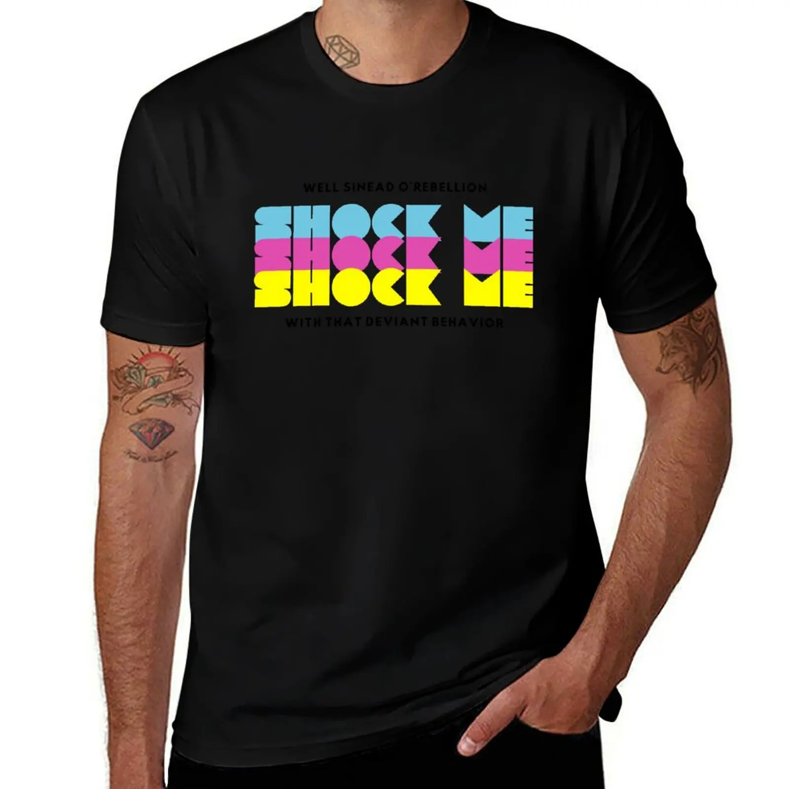 Empire Records Shock me with that deviant behavior T-Shirt Large Size Loose Casual Tee T-Shirt