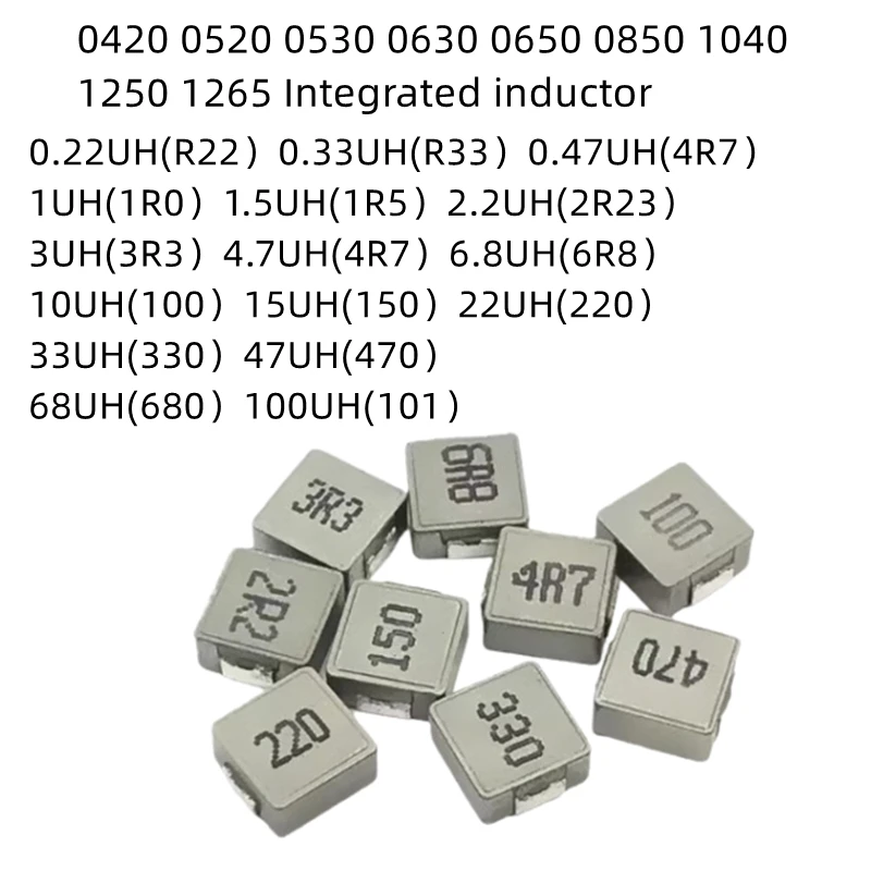 100PCS Integrated inductor 0420 1UH(1R0) 1.5UH(1R5) 2.2UH(2R2) 3.3UH(3R3) 4.7UH(4R7) 6.8UH(6R8) 10UH(100) 15UH(150) 22UH(220)