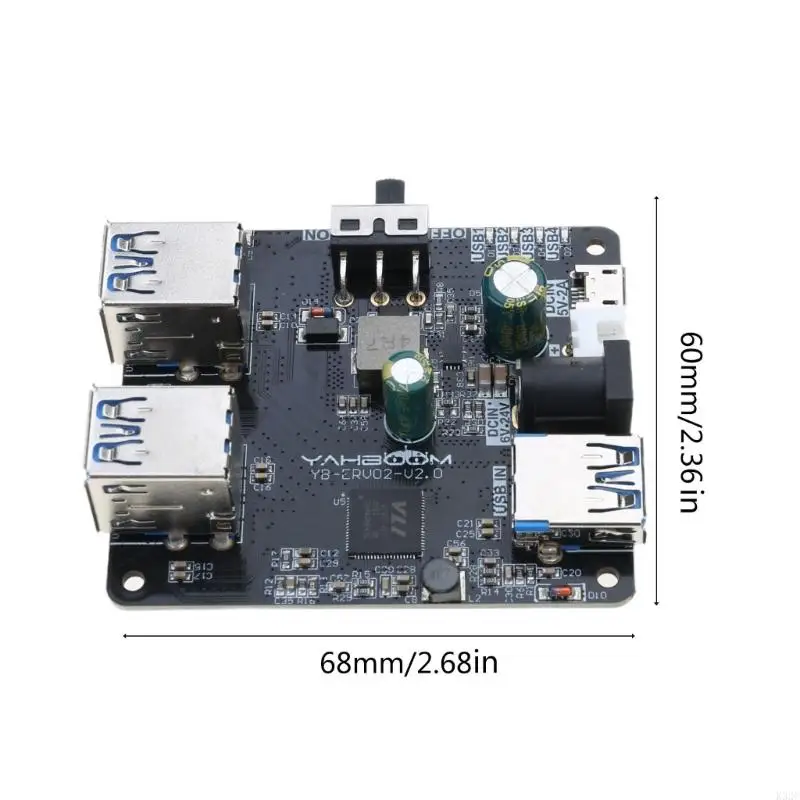 K32C Perfect 5 Gbps USB Expansion Board pour pour / Ros Robot Car 2,5 pouces HDD / SSD Bouclier avec chaleur