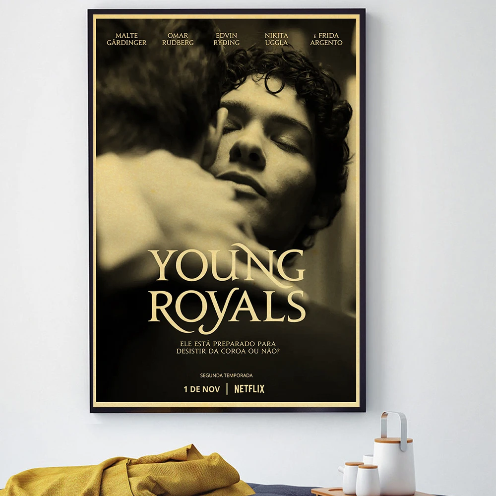 Young Royals TV Show Retro Poster Wall Chart Vintage Posters Home Living Bed Room Decor Bar Frameless Wall Painting Stickers