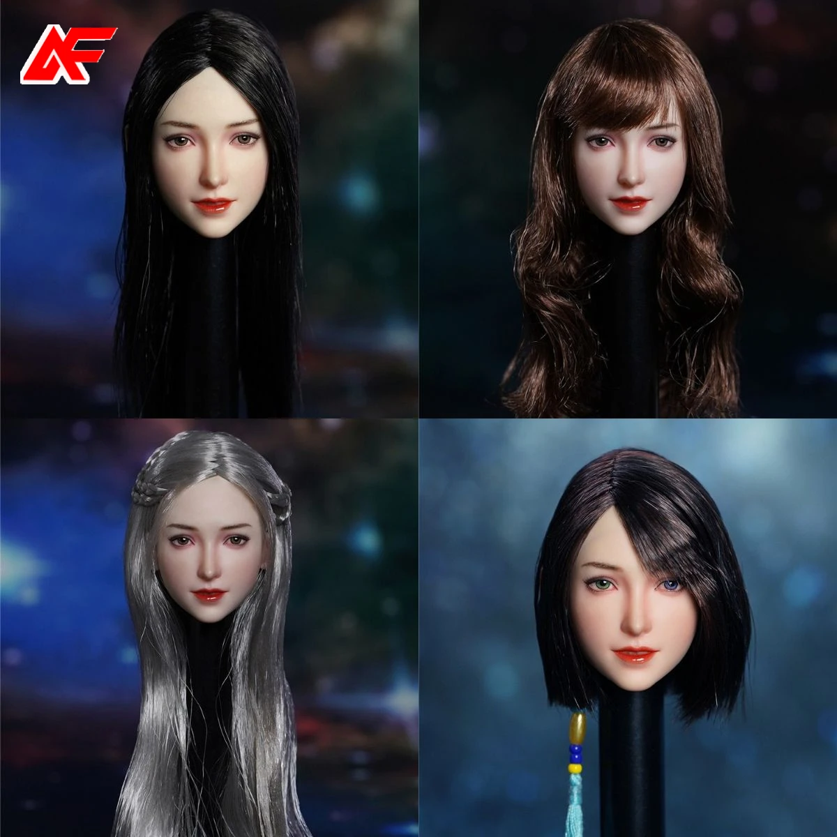 

SUPER DUCK SDH024 Модель головы красивой девушки в масштабе 1/6 для 12-дюймовой женской фигурки тела