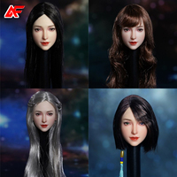 SUPER DUCK SDH024 1/6 Scale Pretty Girl Head Model For 12 inches Female Action Figure Body