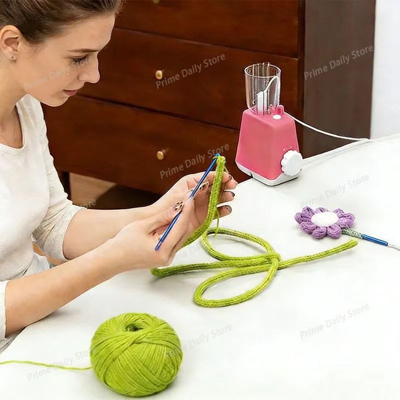 Electric Cord Braiding Machine, Household DIY Hand‑Braiding Tool for Necklace Jewelry Making, Wire Winder tool