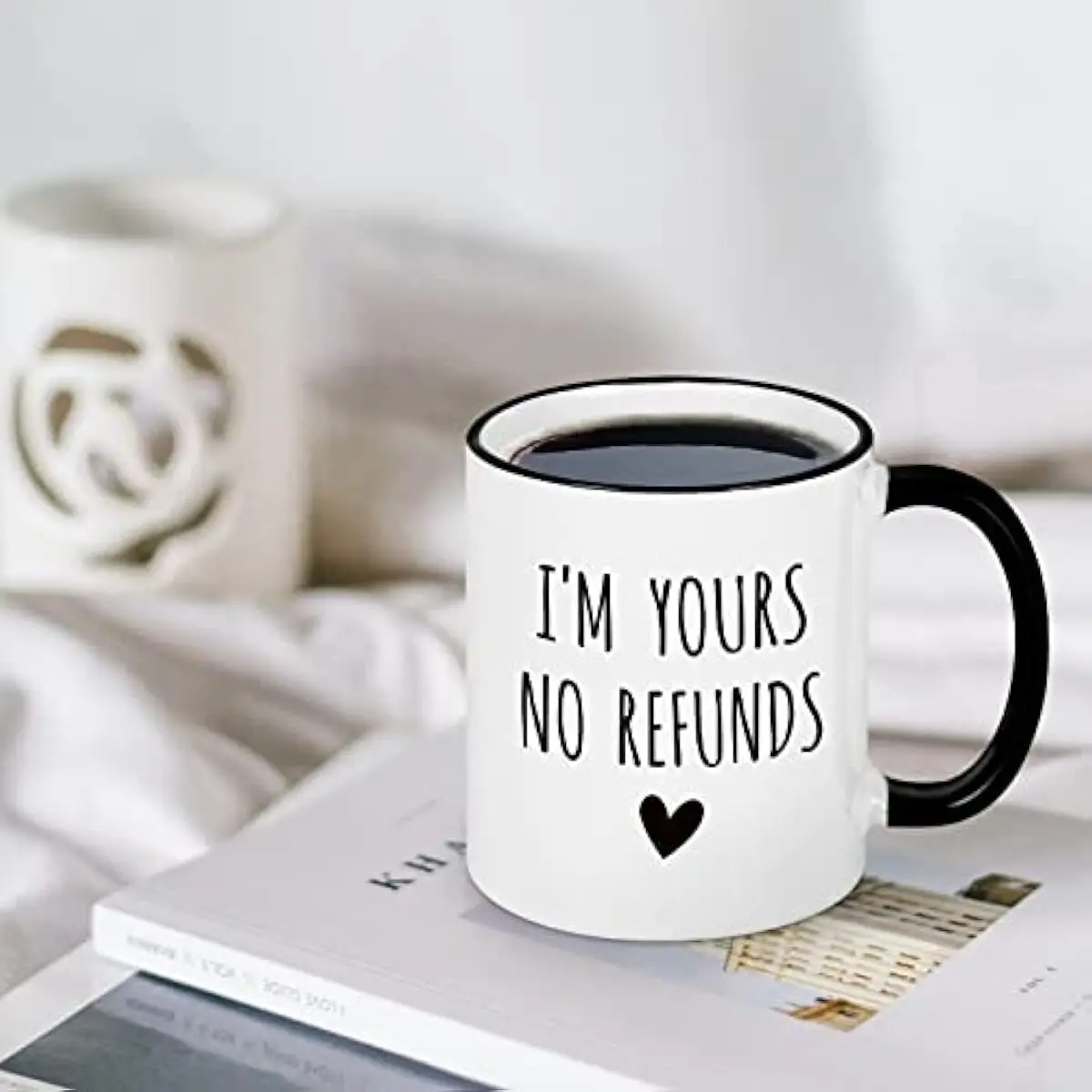 Cabtnca Gifts for Boyfriend Girlfriend, I'm Yours No Refunds Mug, Valentine's Day Gift for Him Her, Gifts for Fiance, Boyfriend