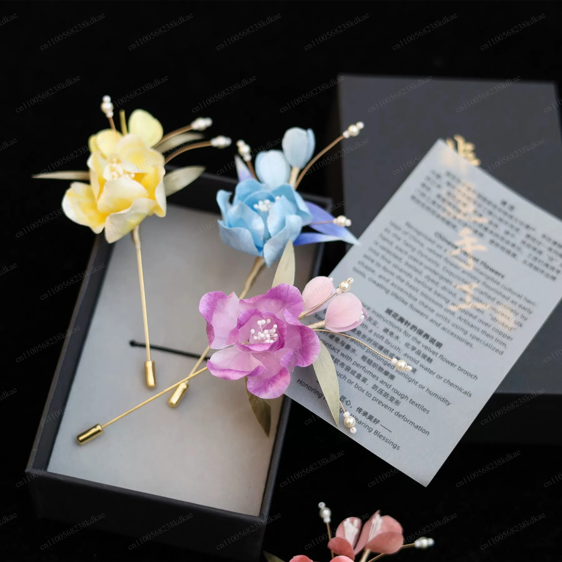 suzhou-intangible-cultural-heritage-velvet-flower-brooch-peony-design-hanfu-qipao-accessory-gift-for-mom-friends