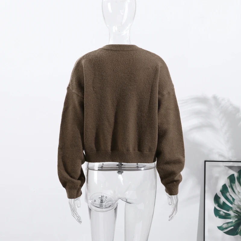 Elegant Knit Solid Women Cardigan O Neck Full Sleeve Single Breasted All-match Pocket Lady Jacket 2026 Spring Female Knitwear 10 Sb27d1726c2e74fd4a128ef1ca2b0ac4ac