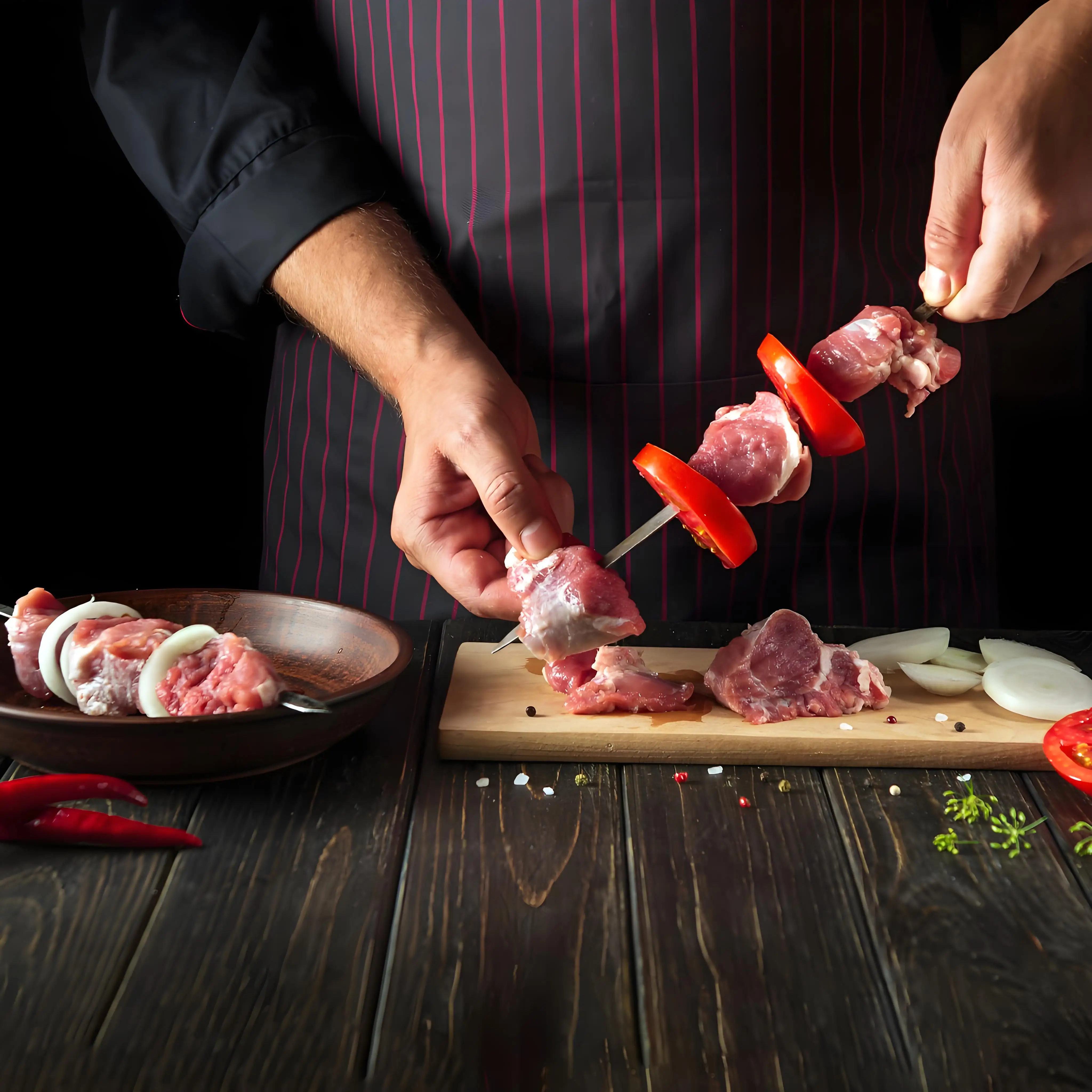 50 قطعة من أسياخ الشواء المصنوعة من الفولاذ المقاوم للصدأ |   أعواد شواء قابلة لإعادة الاستخدام ومقاومة للصدأ |   للتخييم في الفناء الخلفي وحفلات الطبخ في الهواء الطلق