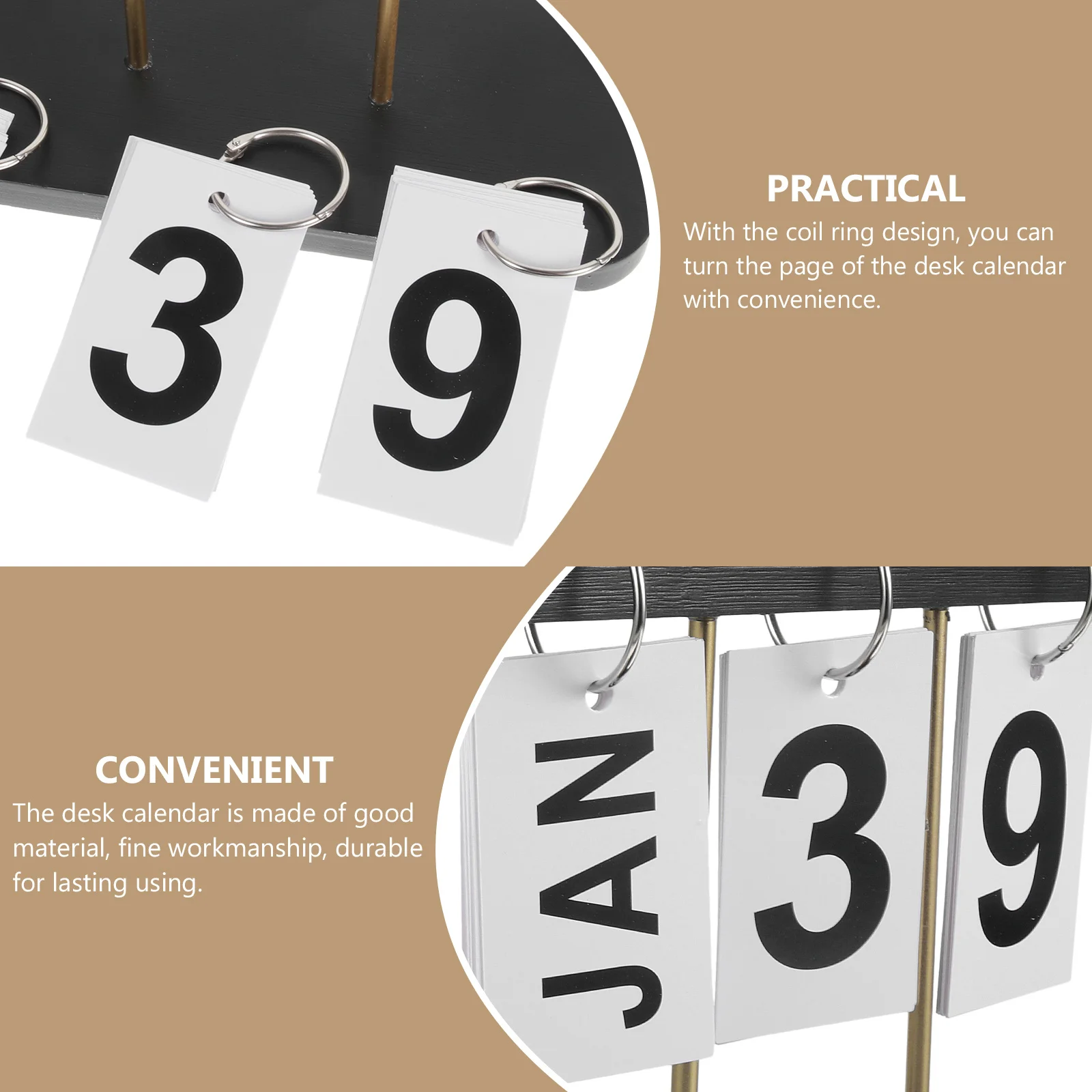 

Perpetual Desk Calendar Wooden Flip Calendar Rustic Desktop Decoration for Home Office Study Farmhouse Desk Accessories