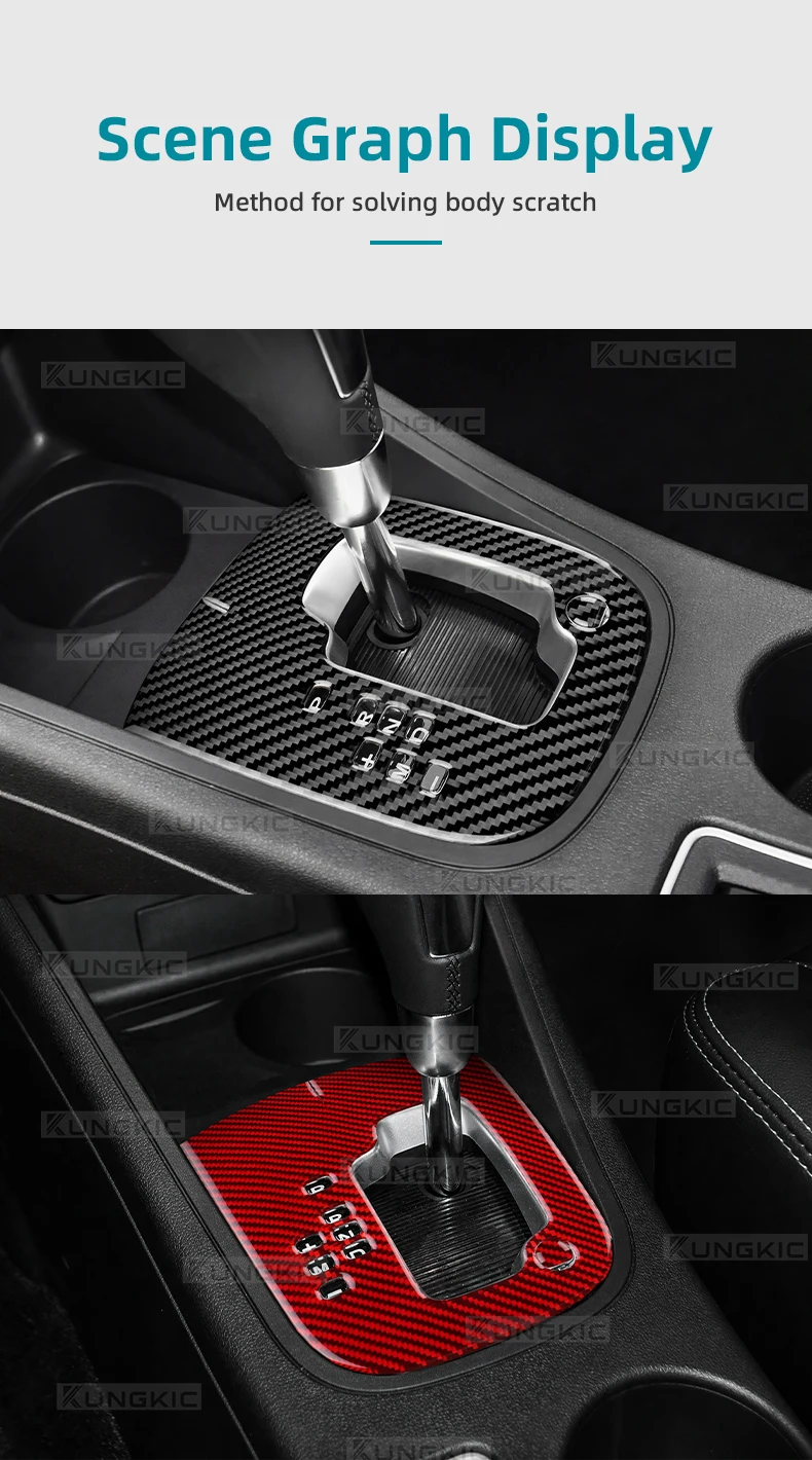 Für Renault Fluence 2009 2010 2011 2012 2013 2014 Echte Weiche Carbonfaser-Aufkleber LHD Automatikgetriebe Schaltpanel-Verkleidung – Detail 10