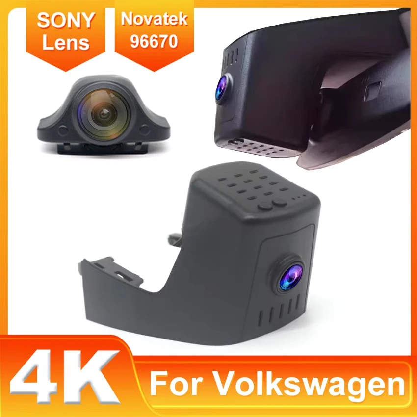 

For Volkswagen VW Touareg Cr7 2019-2025 Front and Rear Dash Cam for Car Camera Recorder Dashcam WIFI Car Dvr Recording Devices