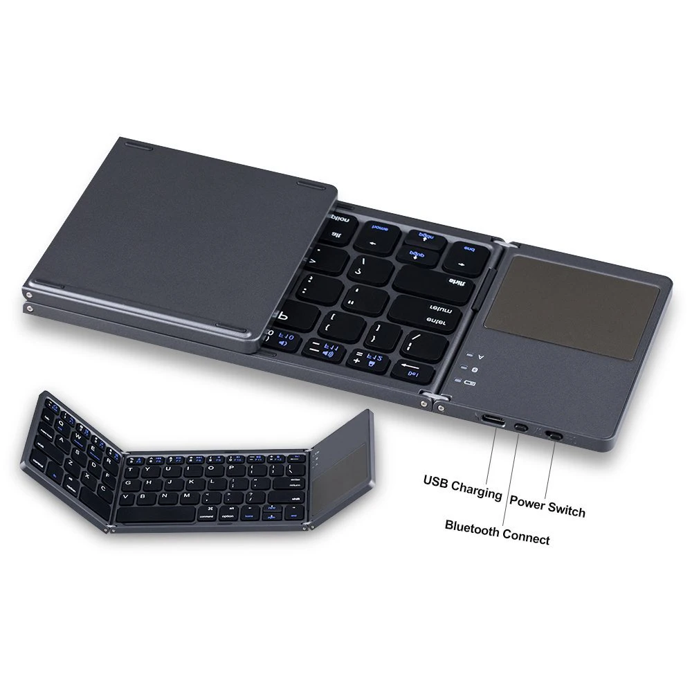 good quality  Foldable mini touch best bluetooth keyboard for pc