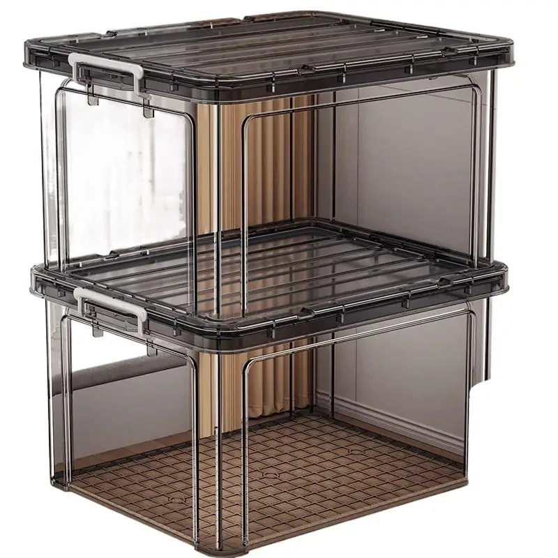Large Capacity Super Large Transparent Box Moisture-proof Dustproof Turnover Boxes Waterproof, Mildew Proof Storage Bin