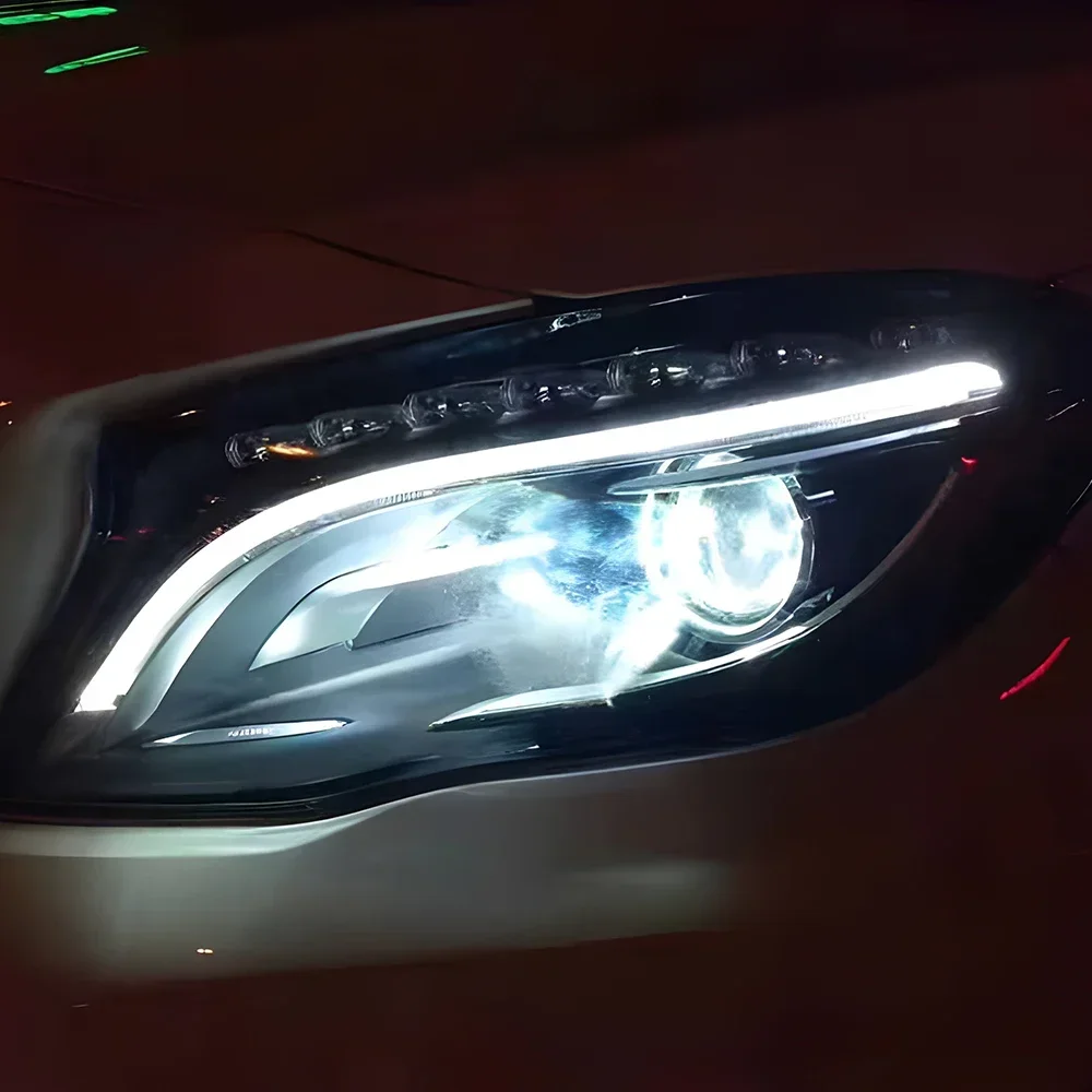 

Для Mercedes-Benz GLA200 W156 2015-2019: Светодиодные фары-проекторы, аксессуары, высококачественный комплект фар в сборе