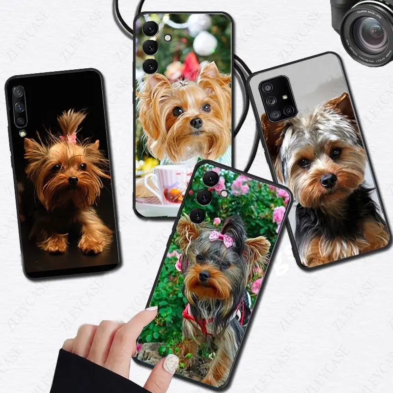 yorkshire terrier dog puppy Phone Cover For Samsung Galaxy A55 A54 5G A24 A52 A40 A13 A14 A23 A53 A32 A22 A34 A41 A42 A33 Cases