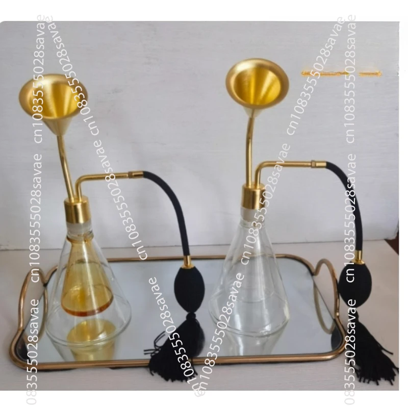 Glass Creative Scent Bottle  Brass Scent Instrument White Wine Essential Oil Perfume Scent Coffee Beans