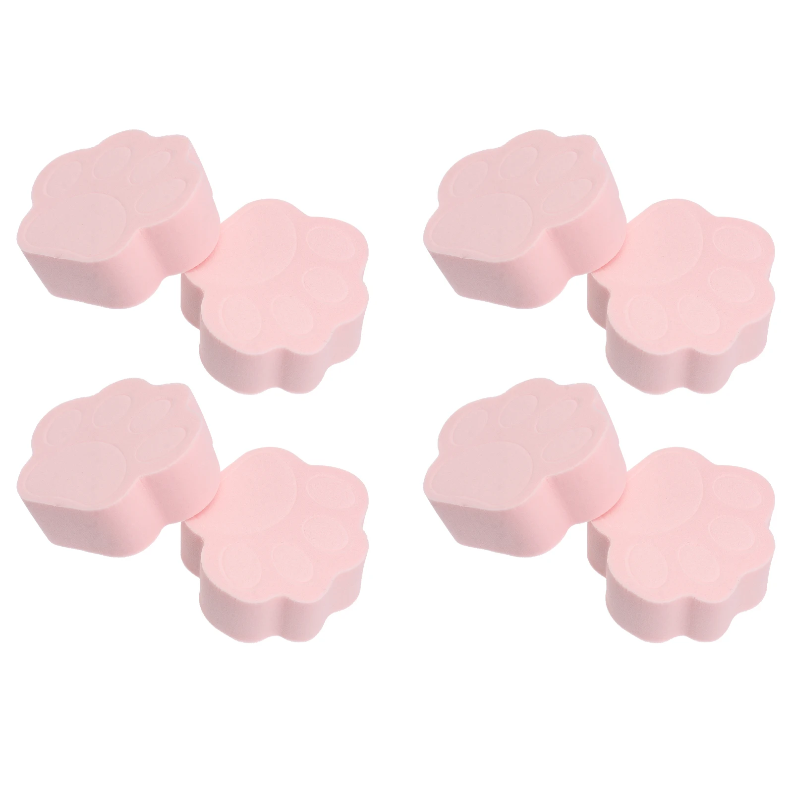ฟองน้ำแต่งหน้า 8 ชิ้น แบบแห้งและเปียก ใช้ได้สองแบบ รูปอุ้งเท้าแมว สำหรับลงรองพื้น ล้างหน้า ทาแป้ง เครื่องมือดูแลผิว