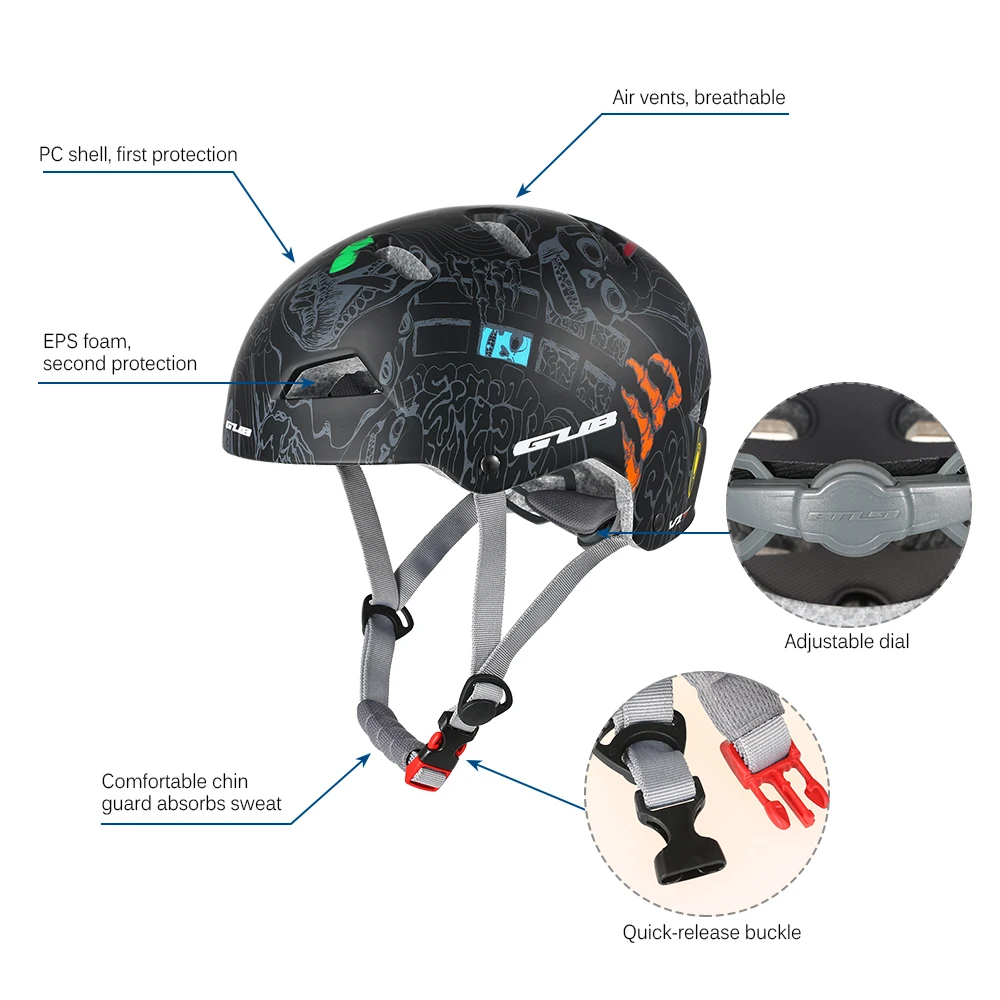 GUB Mountain Road Bike Cycling Helmet Scooter Street Bike Rock Climbing Helmet Can Be Installed Action Camera Bicycle Helmet