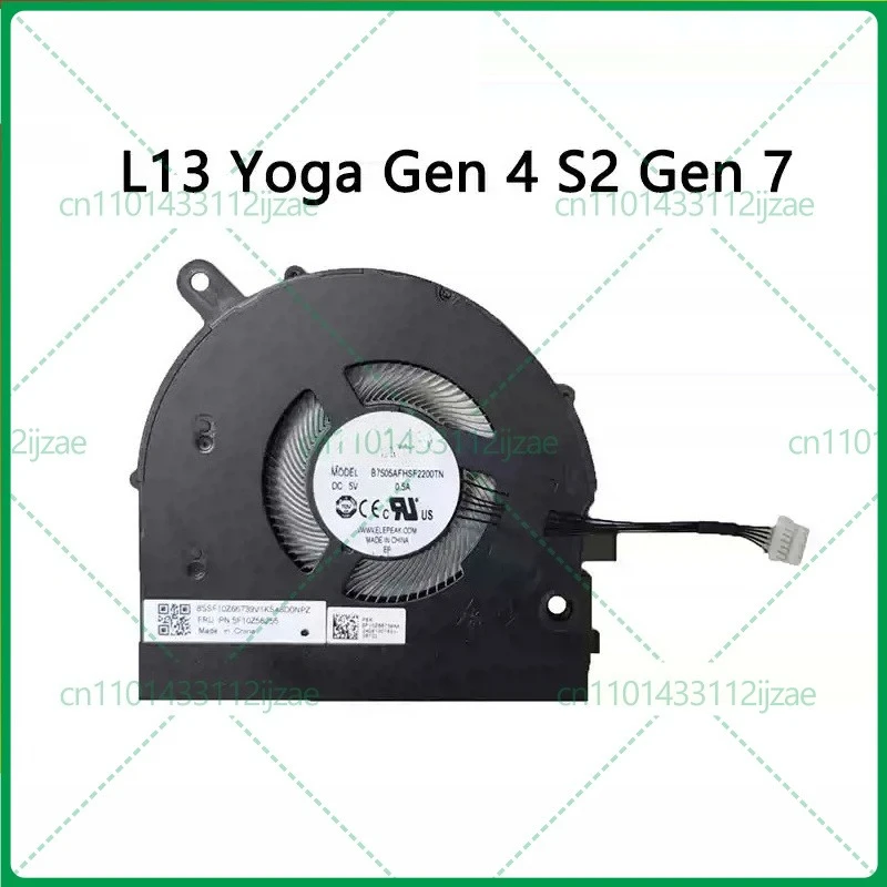 For new original Lenovo L13 Gen 3/4/5 Yoga S2 Gen 7/8/9 cooling fan