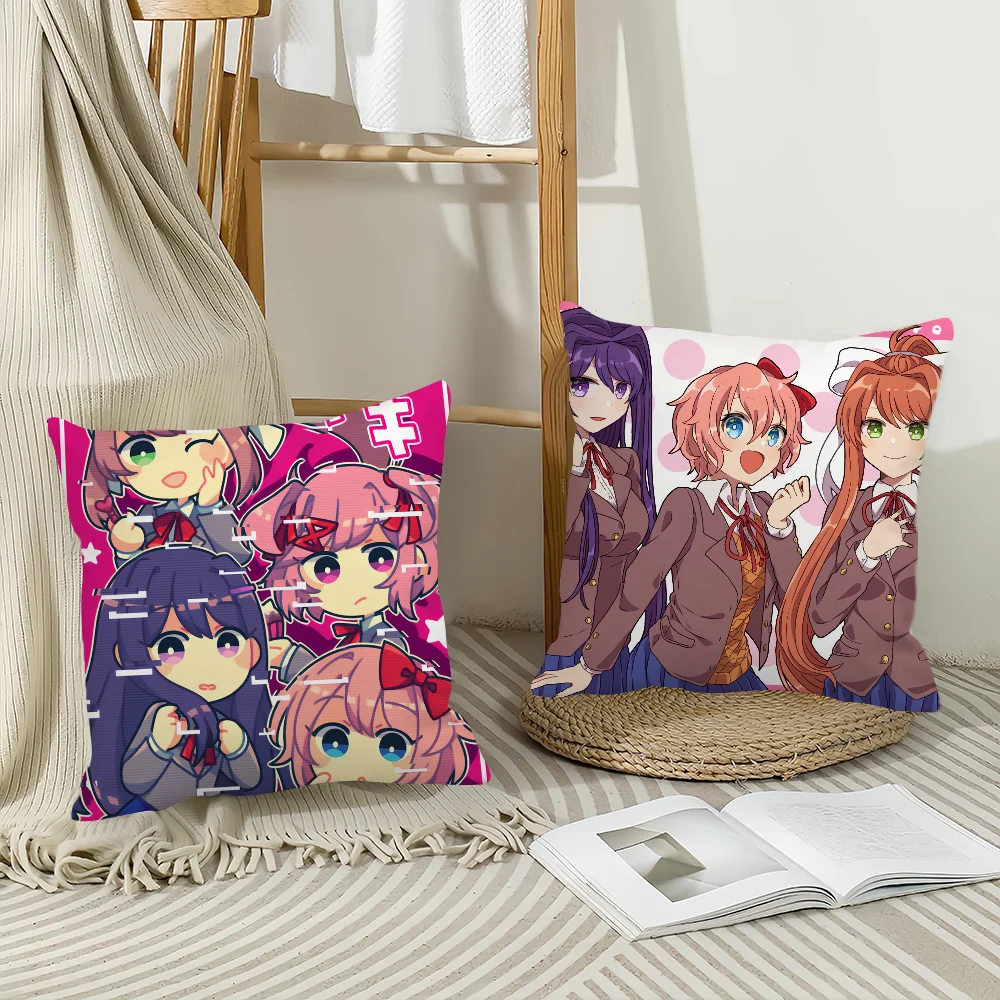 

Game D-Doki-S D-Doki L-Literatuare C-Club Pillow Case Home Decoration Cushion Cover Suitable For Bedroom Car Office Sofa