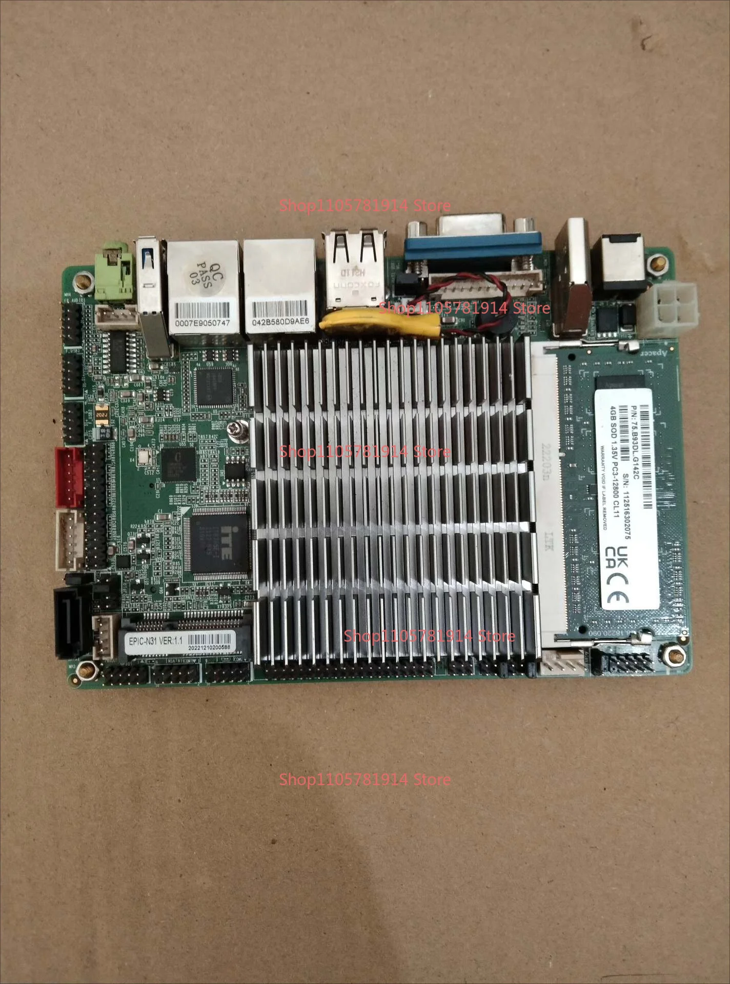For Robot Control Computer Main Board EPIC-N31 VER: 1.1 Industrial Equipment Main Board with 4G Memory